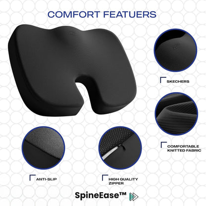 SpineEase™ Orthopedic Seat Cushion