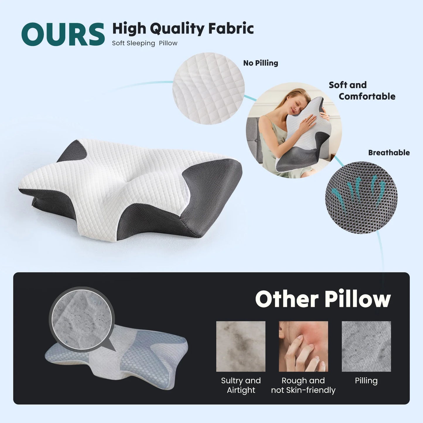 FlexiRest Cervical Memory Pillow